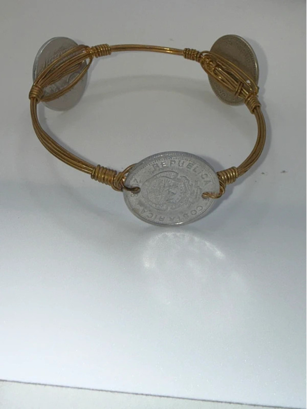 Bourbon & Boweties Single Coin Bangle - Picture 5 of 6